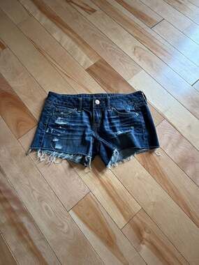 SIZE 4 American Eagle Outfitters Women's Distressed Denim Cutoff Shorts